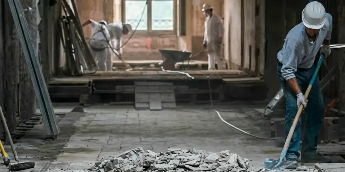 fire damage restoration professionals performing structural cleanup and restoration after a fire in Bradenton, FL
